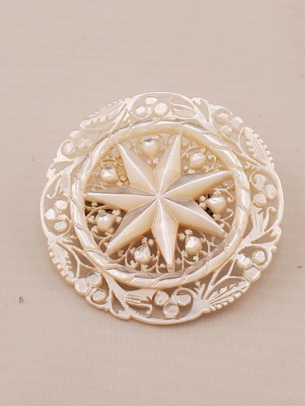 Mother Of Pearl Star Brooch Israel